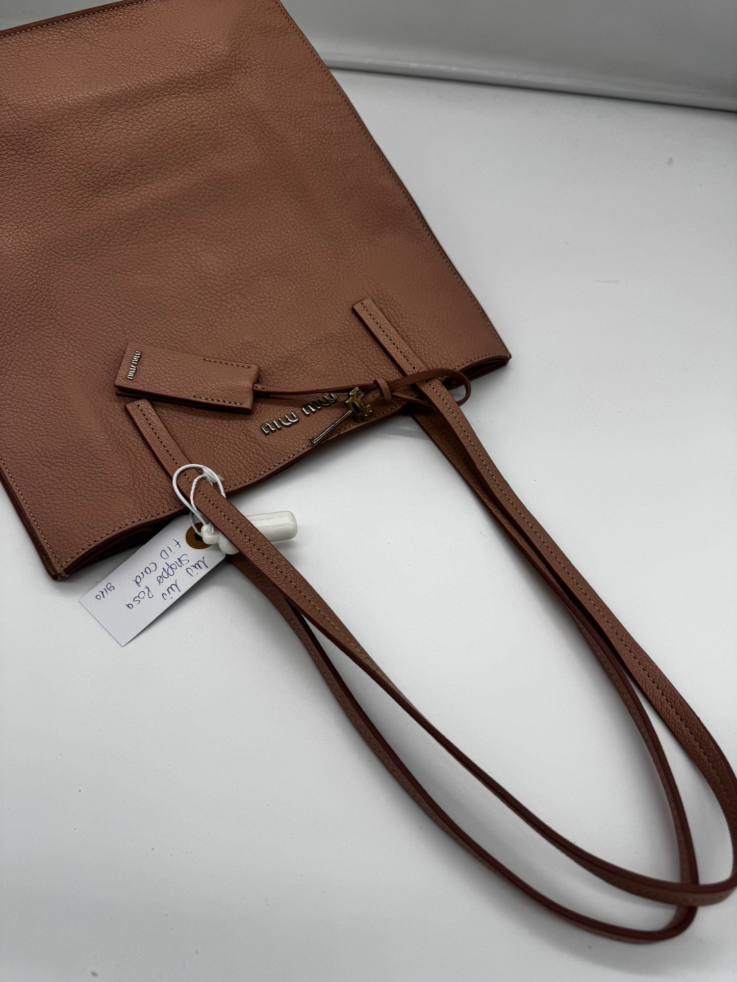 Miu Miu Shopper Leder rosa