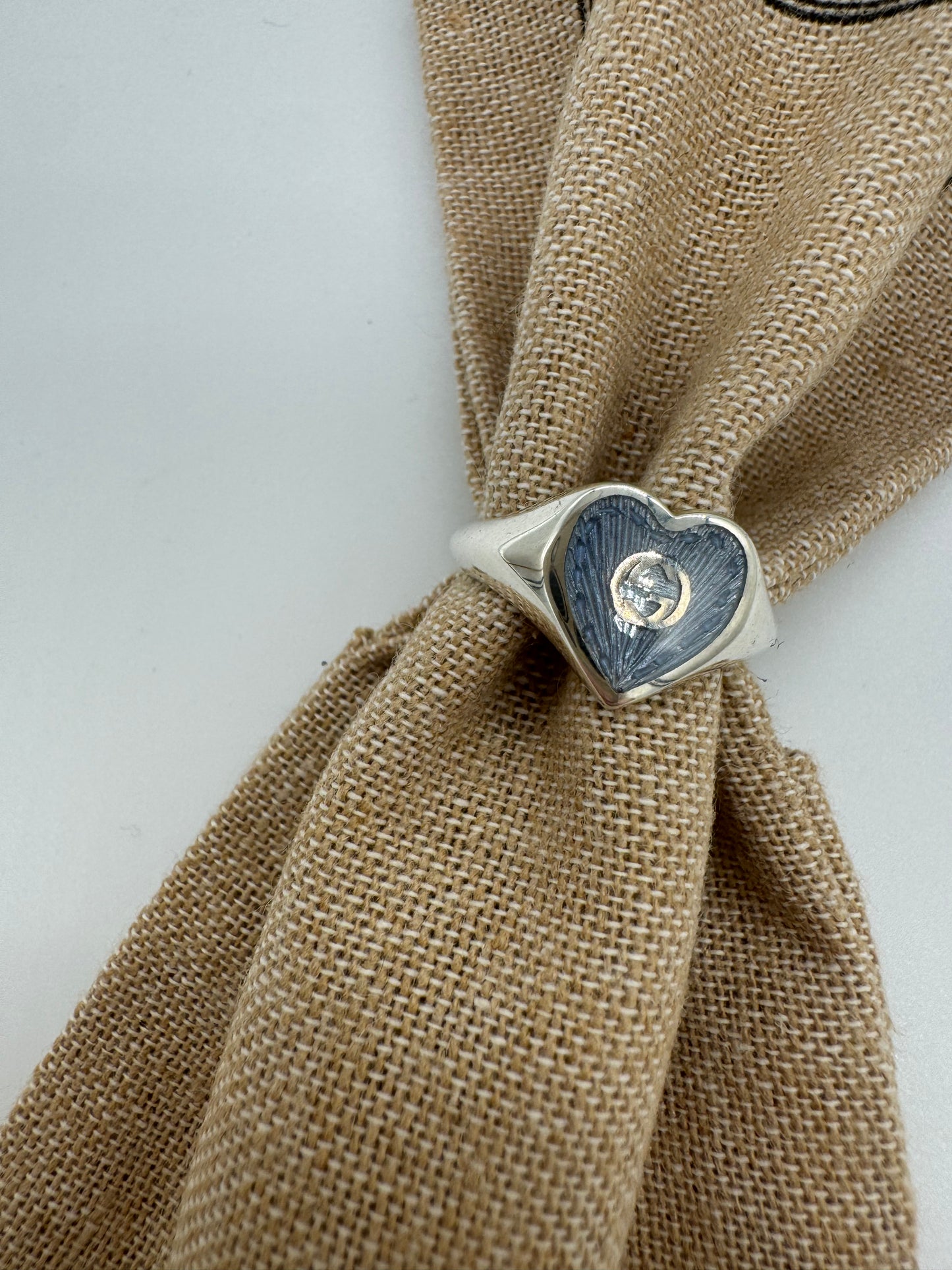 Gucci Ring Hellblau Größe 10
