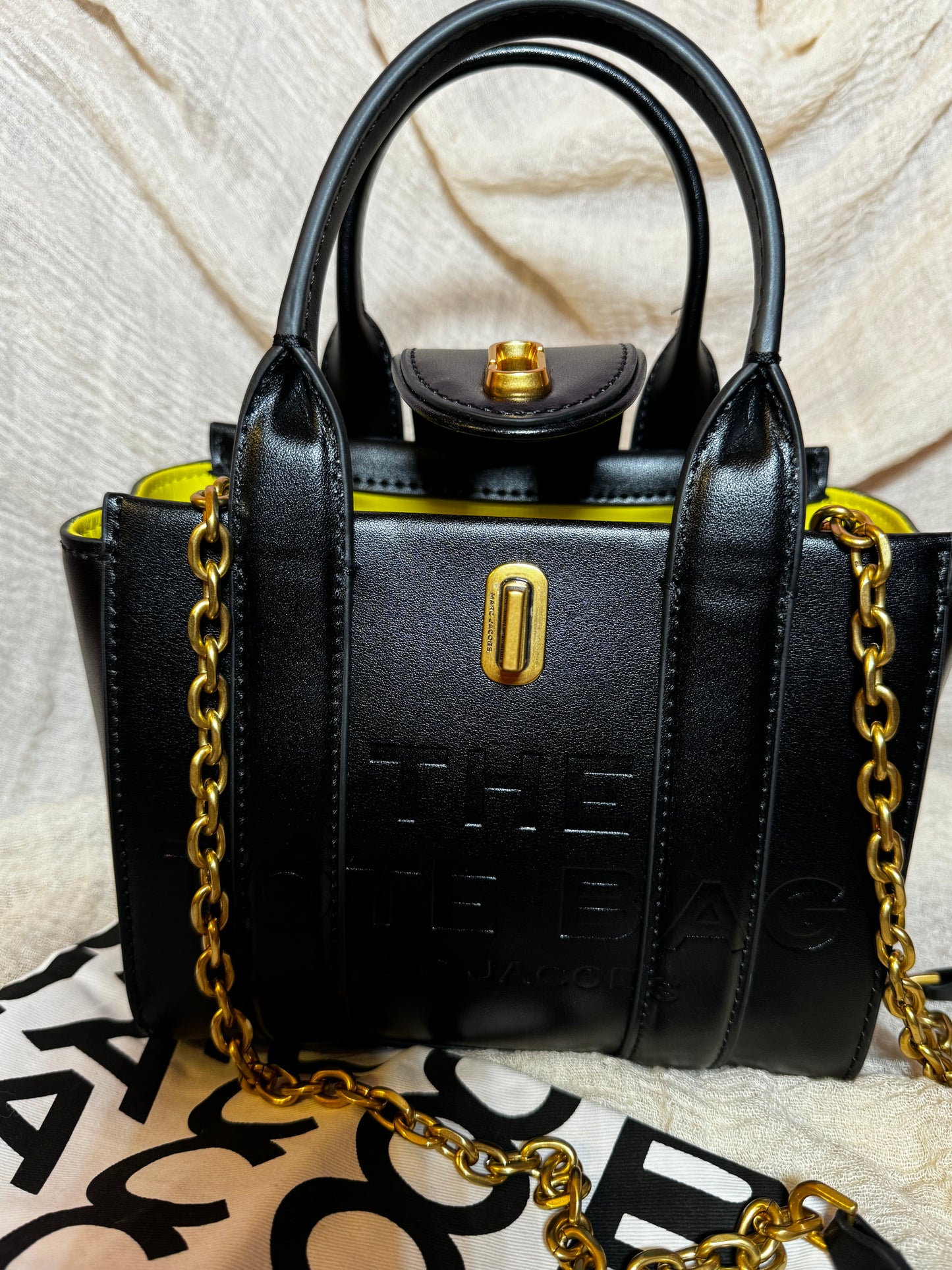 MARC JACOBS THE TURNLOCK TOTE BAG MINI