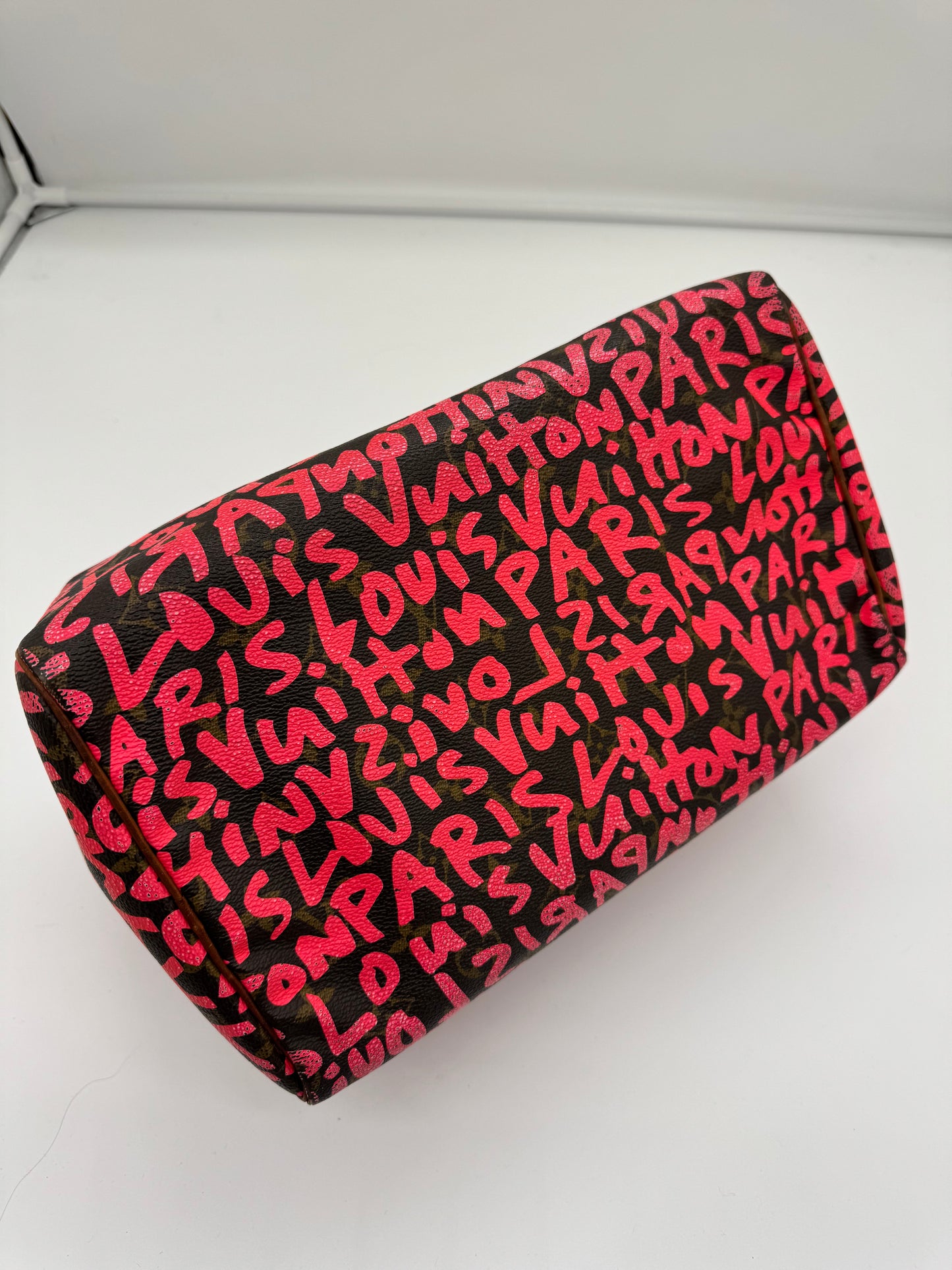 Louis Vuitton Speedy 30 Limited Edition Graffiti Pink Monogramm