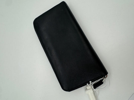 Prada Saffiano Long Wallet Schwarz