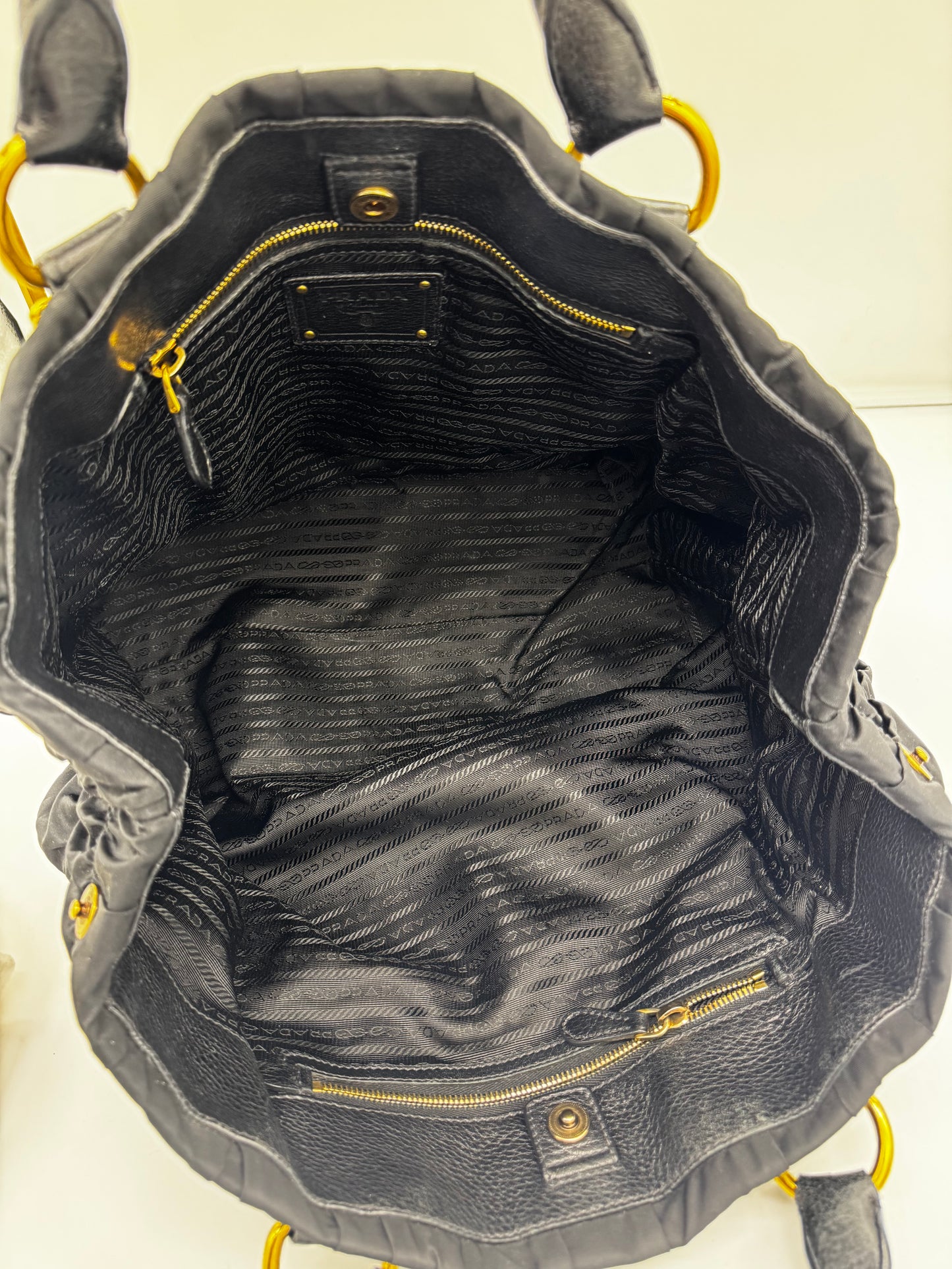 Prada Nylon Shopper Black