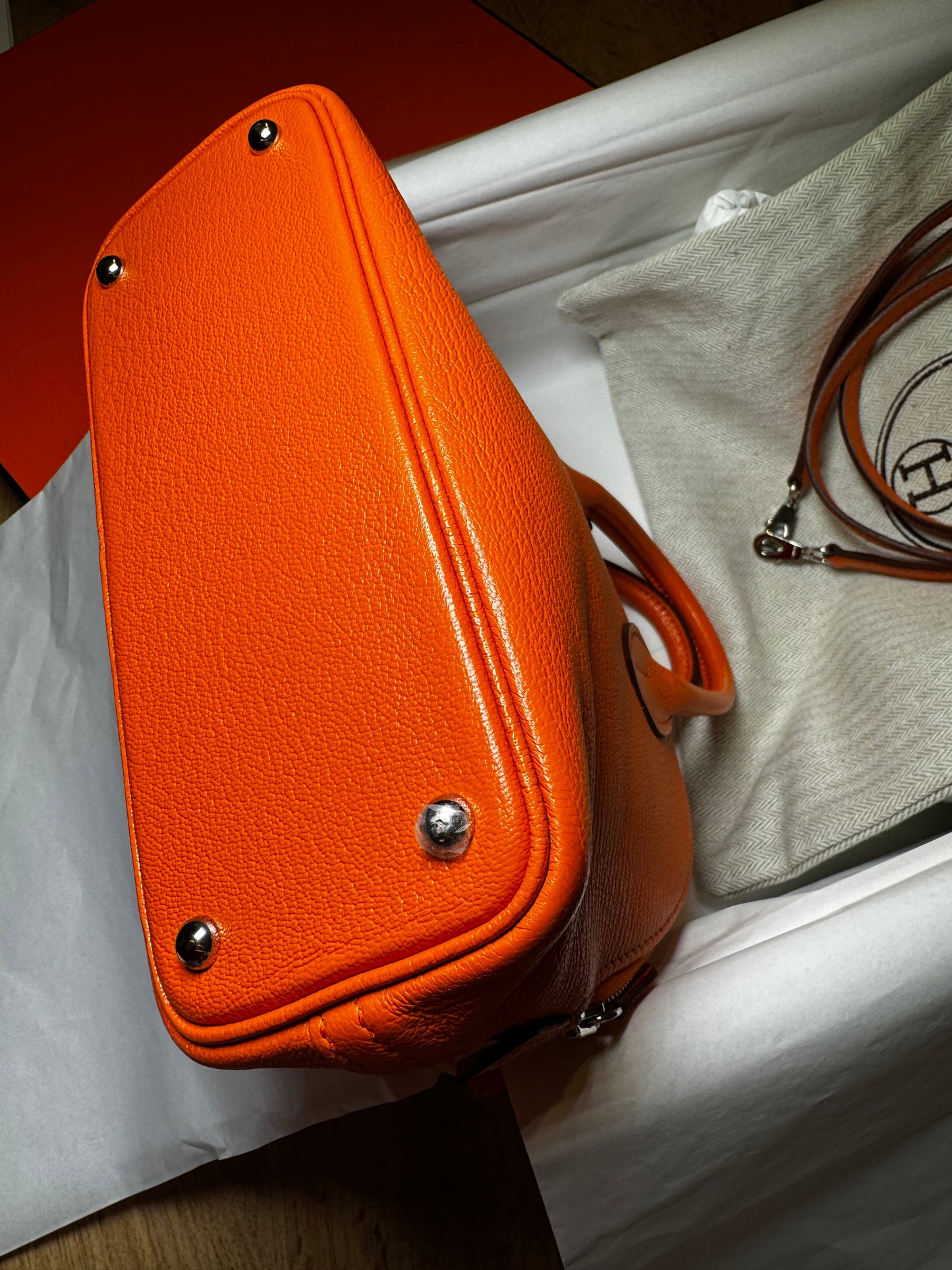 Hermes Umhängetasche 1923 Mini Bolide Orange