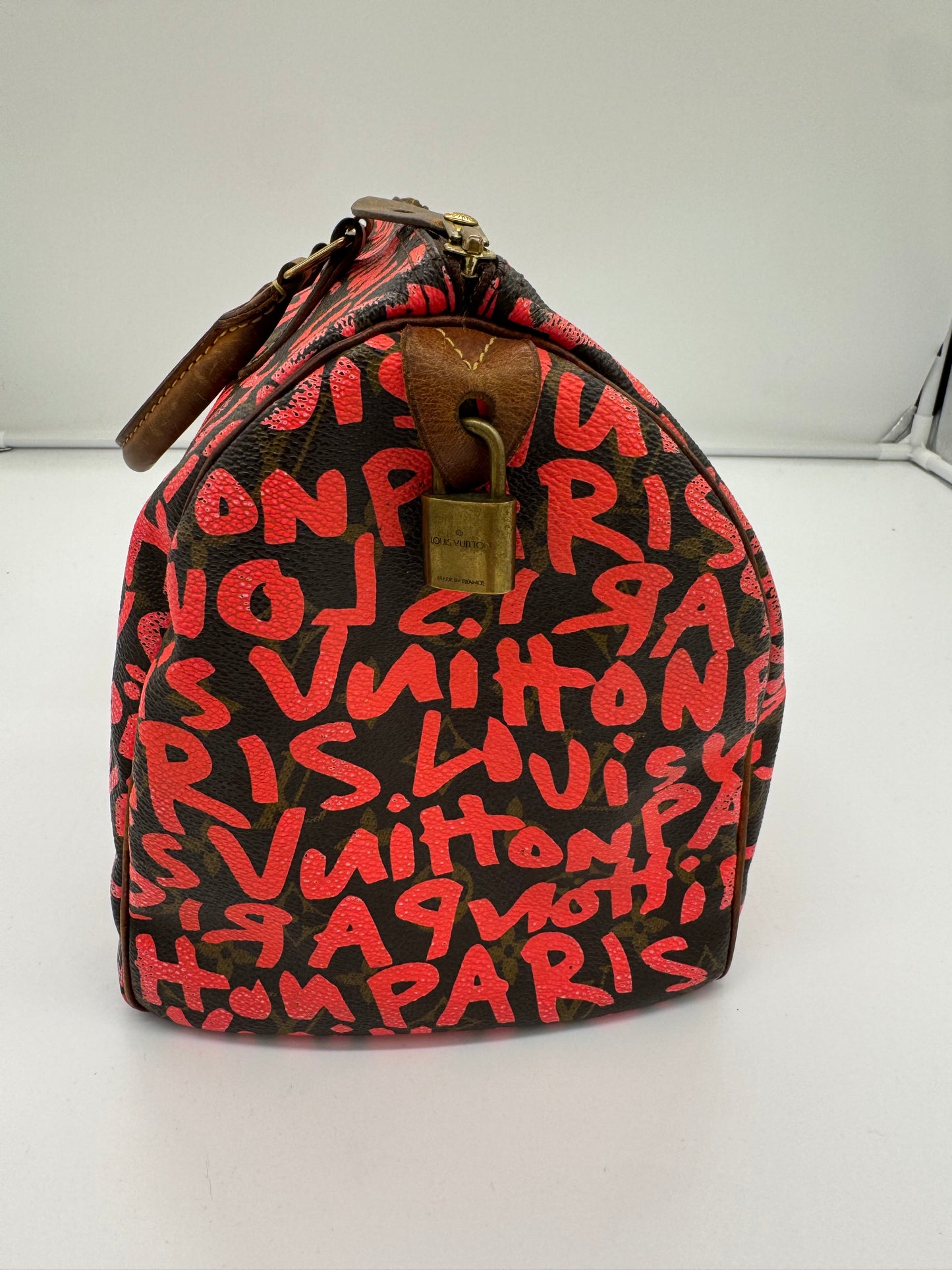 Louis Vuitton Speedy 30 Limited Edition Graffiti Pink Monogramm