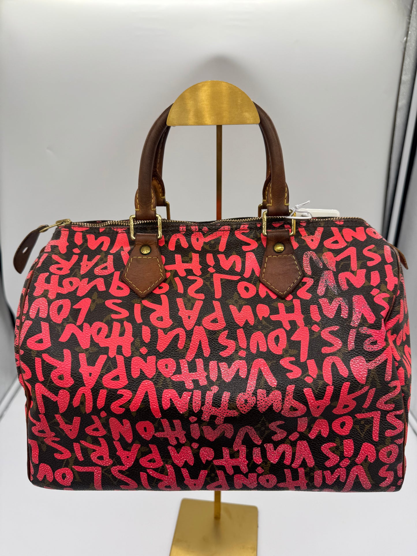 Louis Vuitton Speedy 30 Limited Edition Graffiti Pink Monogramm
