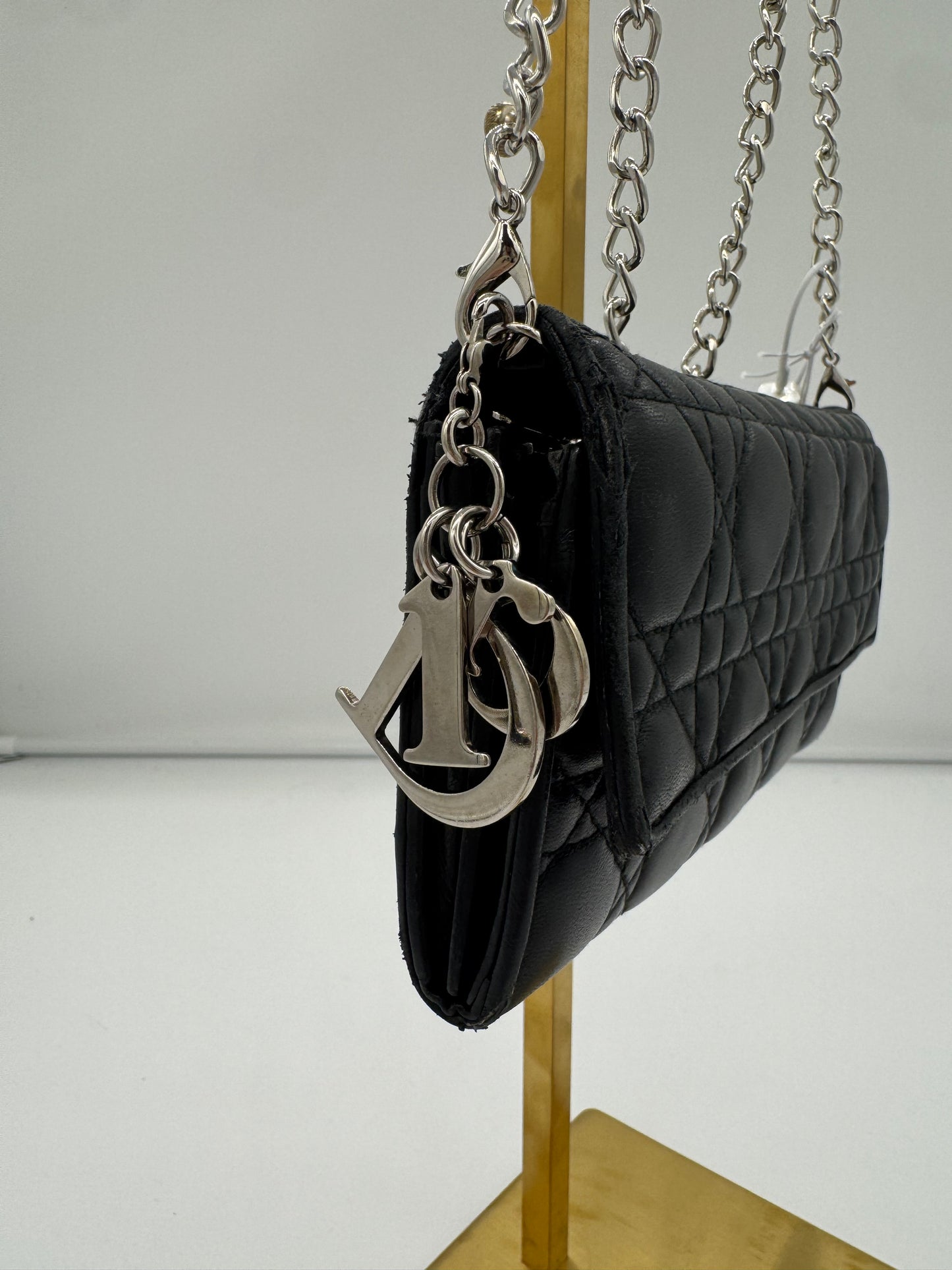 Dior Wallet on Chain schwarz