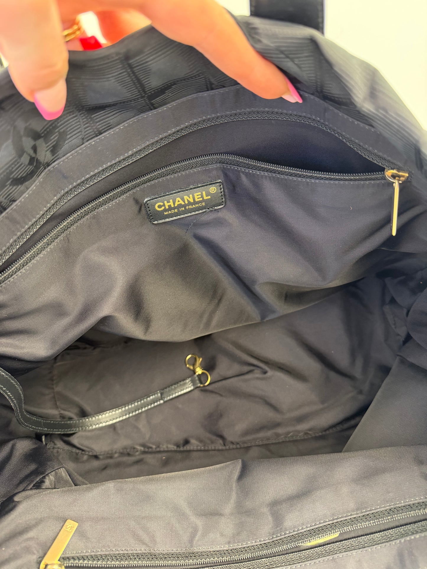 Chanel Shopper Travel line Black