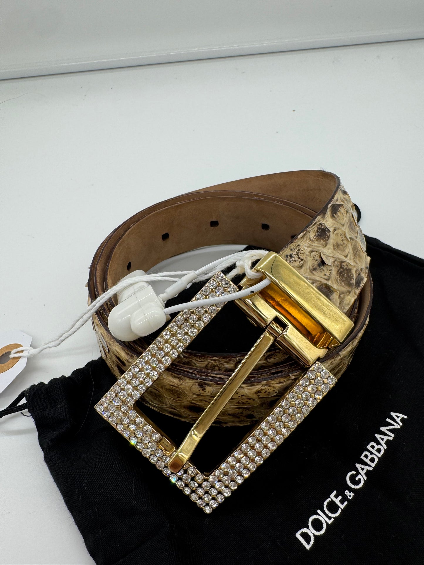Dolce & Gabbana Schlangenleder Gürtel