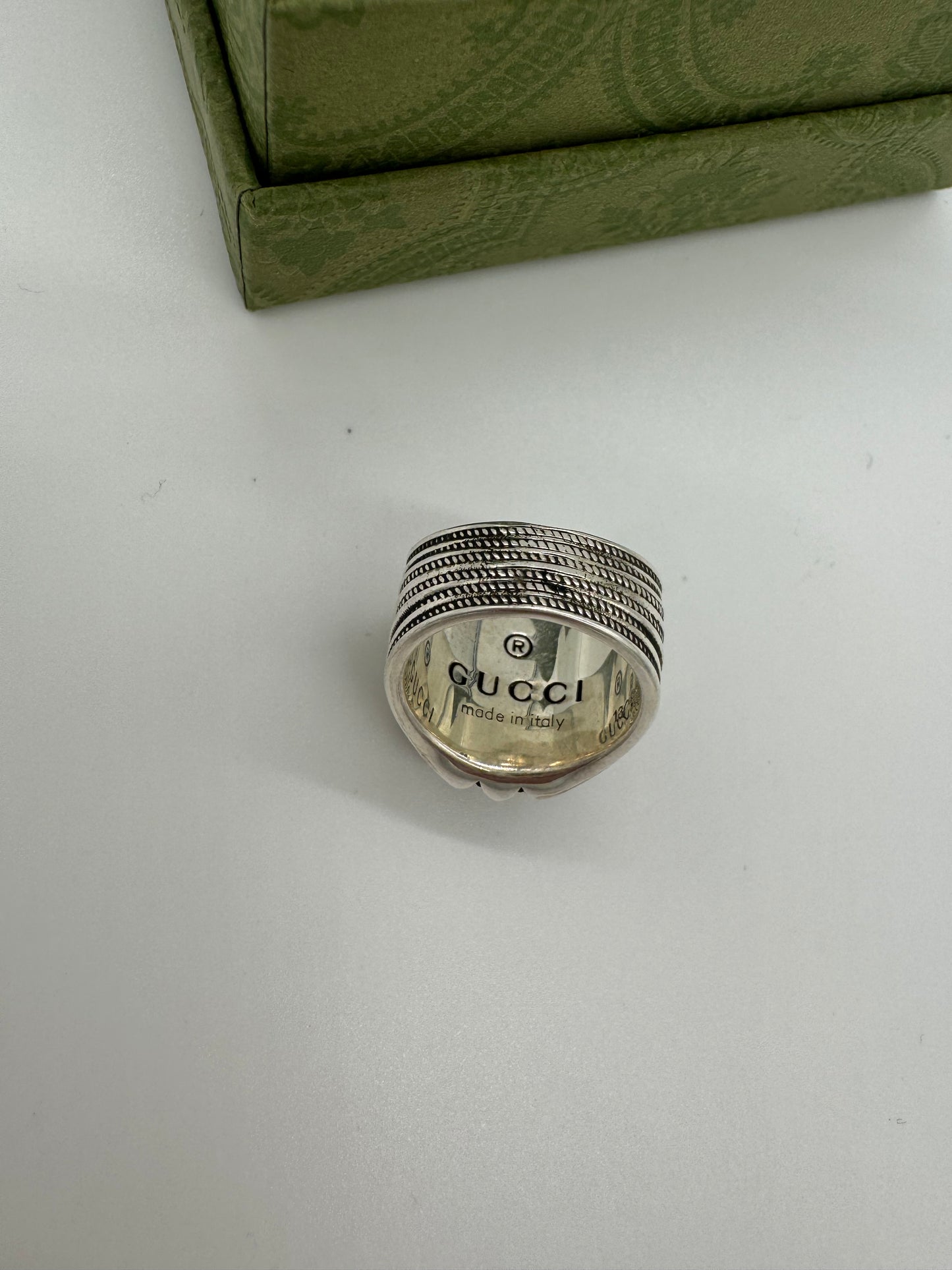 Gucci Ring Silber Neu Größe 13