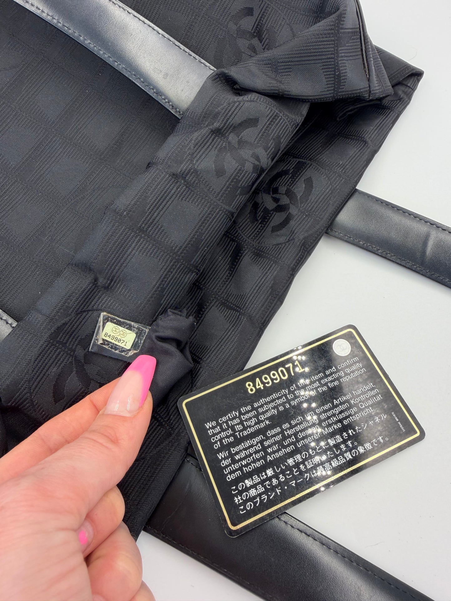 Chanel Shopper Travel line Black