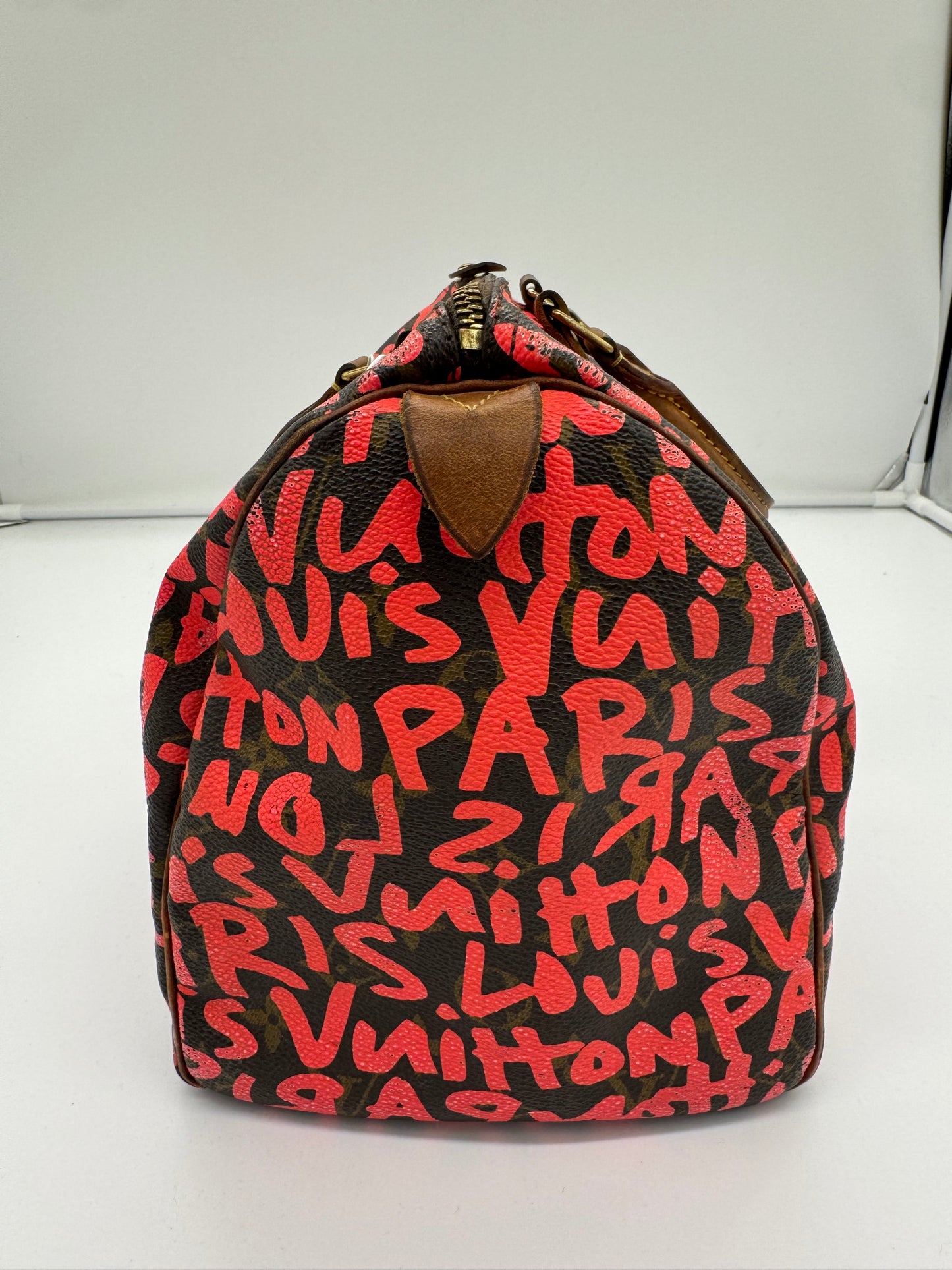 Louis Vuitton Speedy 30 Limited Edition Graffiti Pink Monogramm