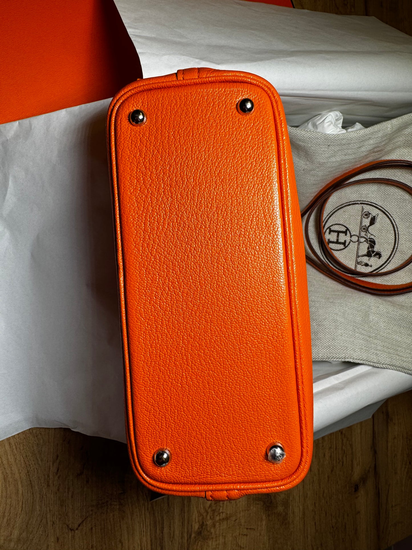 Hermes Umhängetasche 1923 Mini Bolide Orange